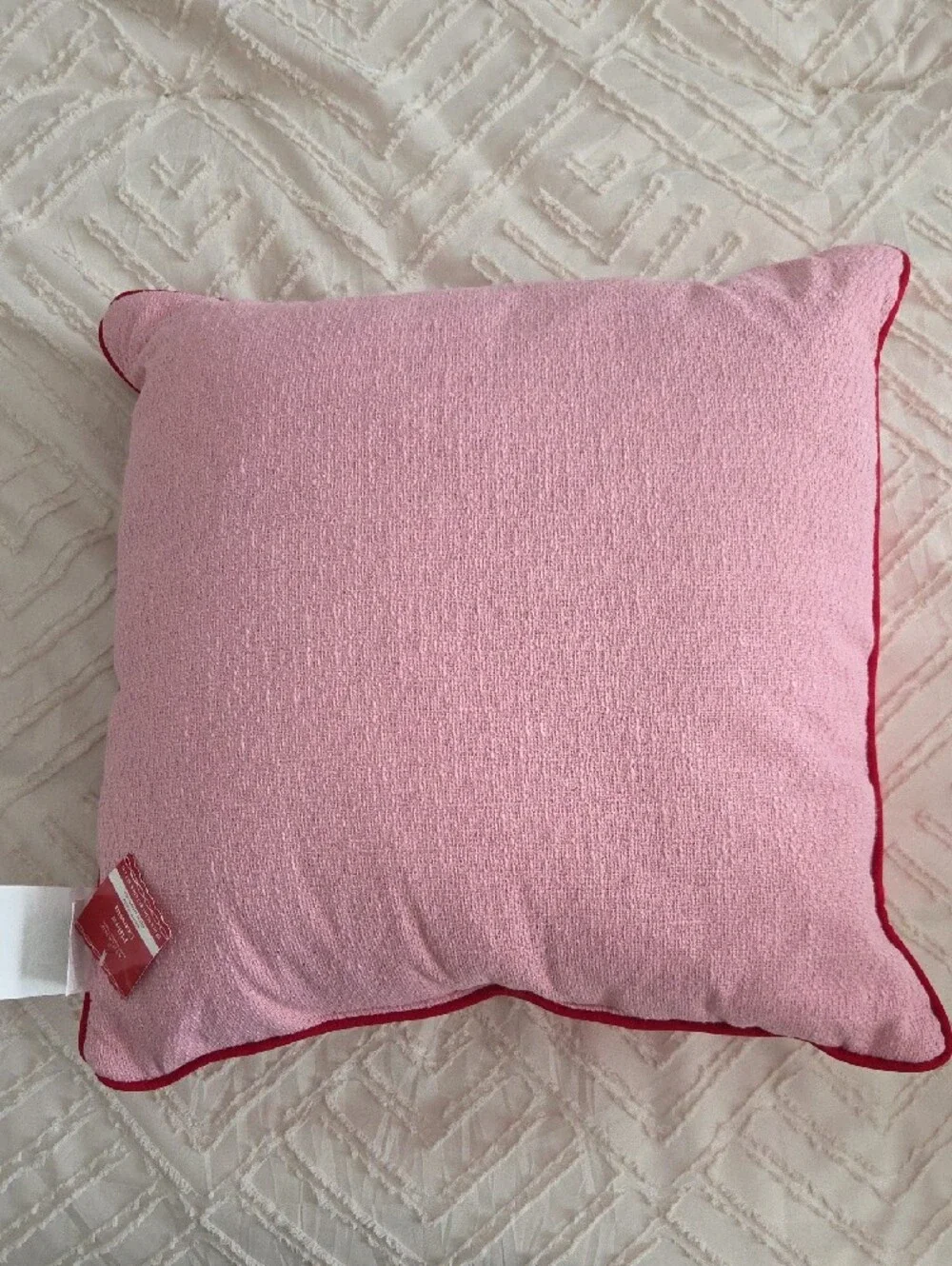 Ashland | Pink and Red Decorative Holiday Pillow